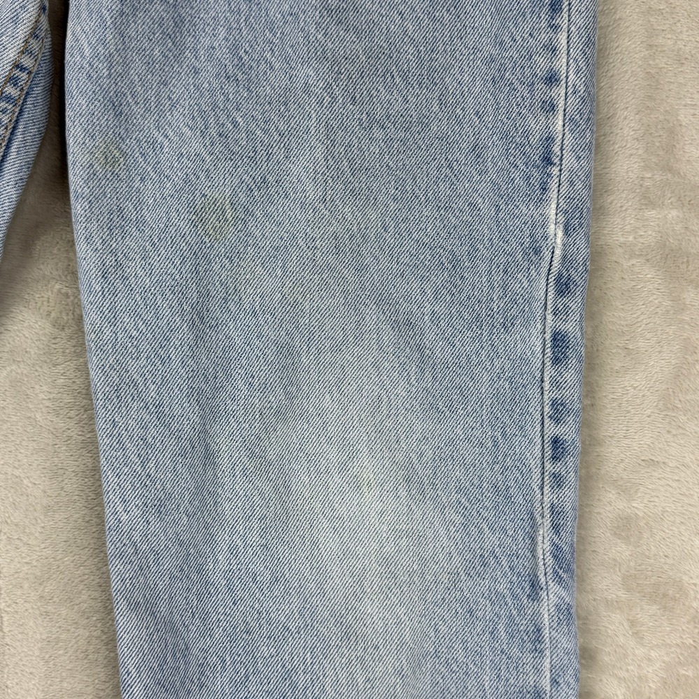 VTG Levis 565 Jeans Girls 14 (23x24) Slim Wide Leg Zutopia Beaded Orange Tab Y2K - Picture 14 of 14